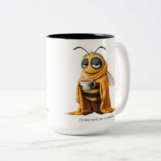 コーヒーミツバチ ツートーンマグカップ (正面右)