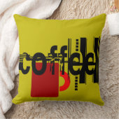 コーヒーミニマリストグラフィック装飾用クッション クッション (ブランケット)