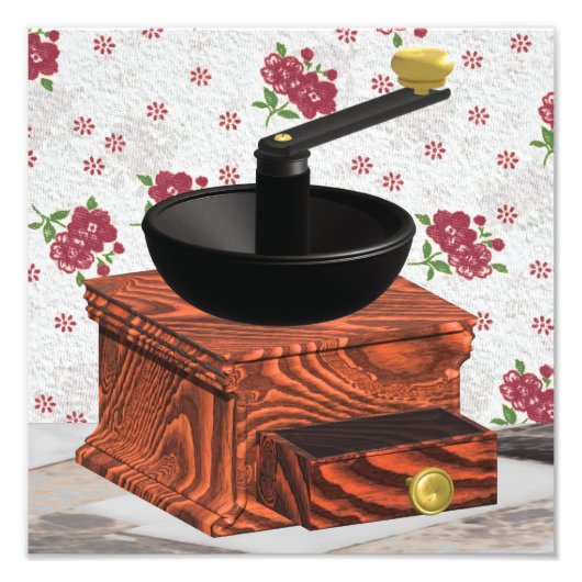 コーヒーミルプリント フォトプリント            (正面)