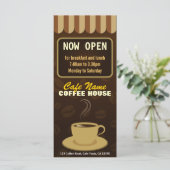 コーヒーメニューコーヒーショップコーヒーカップカフェラックカード メニュー (スタンド正面)