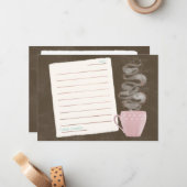 コーヒーメモ ノートカード (正面/裏面インサイチュ)