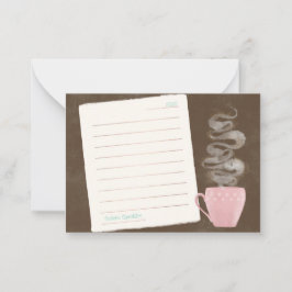 コーヒーメモ ノートカード