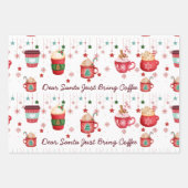 コーヒーメリーのクリスマスを過ごす ラッピングペーパーシート (正面3)