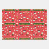 コーヒーメリーのクリスマスを過ごす ラッピングペーパーシート (正面)