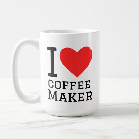 コーヒーメーカーが好き コーヒーマグカップ (左)