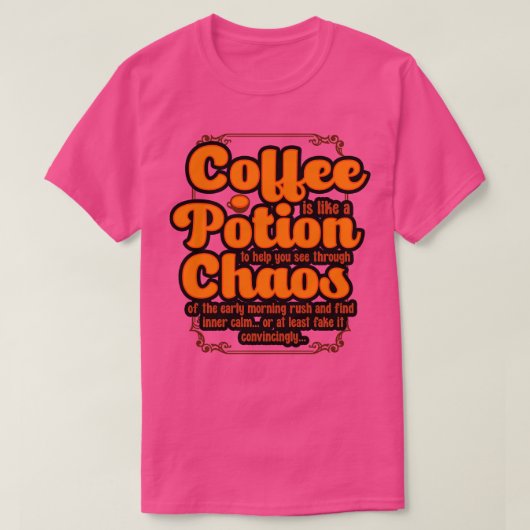 コーヒーメーカーのコーヒーはSのポーションに救済似ている Tシャツ (デザイン正面)