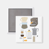 コーヒーメーカーのツール マグネット (正面/裏面)