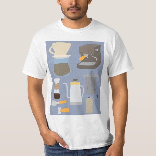 コーヒーメーカーのツール Tシャツ (正面)