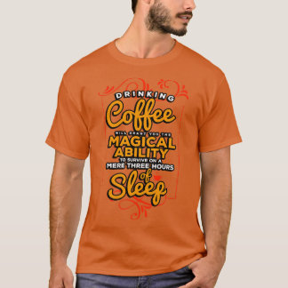 コーヒーメーカー飲みコーヒーはMaを与える Tシャツ