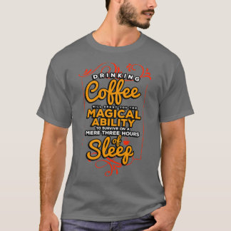 コーヒーメーカー飲みコーヒーはMaを与える Tシャツ