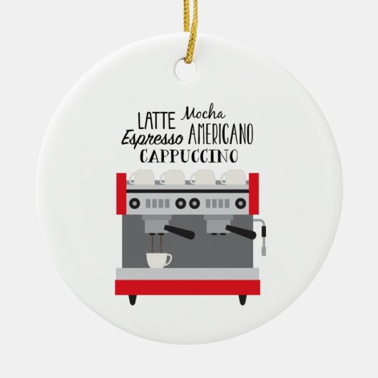 コーヒーメーカー セラミックオーナメント (正面)