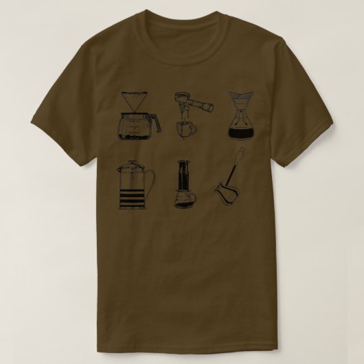 コーヒーメーカーBarista Tシャツ (デザイン正面)