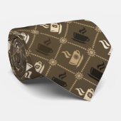 コーヒーモカ模様 ネクタイ (ロール)