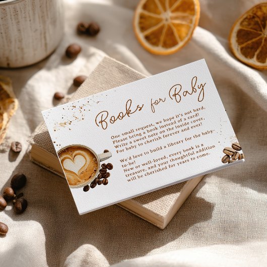 コーヒーモダンをテーマにしたベビー書籍の醸造 エンクロージャーカード