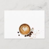 コーヒーモダンをテーマにしたベビー書籍の醸造 エンクロージャーカード (裏面)