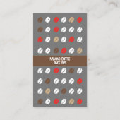 コーヒーモダン豆カフェ名刺 名刺 (裏面)