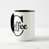 コーヒーモノグラムマグ マグカップ (正面左)