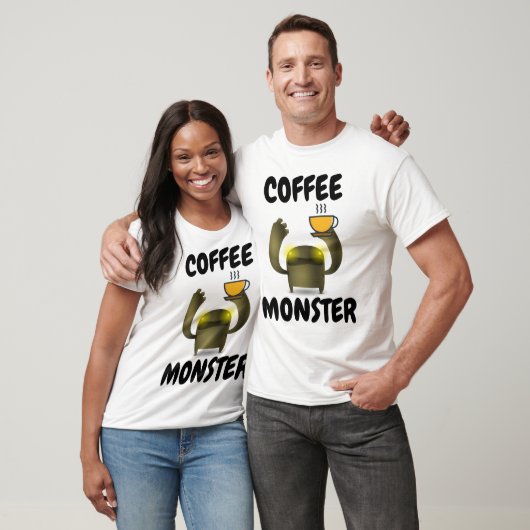 コーヒーモンスタおもしろいーTシャツ Tシャツ (ユニセックス)