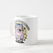 コーヒーモンスターのSNS面白デザイン コーヒーマグカップ (正面左)