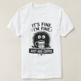 コーヒーモンスターアートでいいんだ Tシャツ