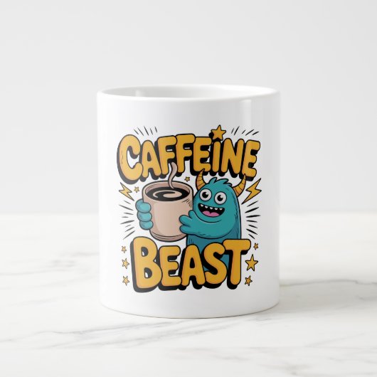 コーヒーモンスター ジャンボコーヒーマグカップ (正面)
