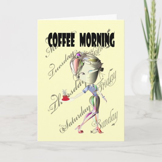 コーヒーモーニングイベント 招待状 (正面)