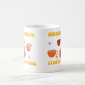 コーヒーモーニングフラッシュ色 コーヒーマグカップ (中央)