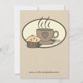 コーヒーモーニング募金イベント招待状 招待状 (裏面)