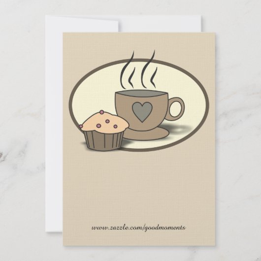 コーヒーモーニング募金イベント招待状 招待状 (裏面)