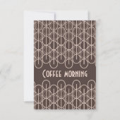 コーヒーモーニング募金イベント招待 招待状 (裏面)
