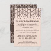 コーヒーモーニング募金イベント招待 招待状 (正面/裏面)