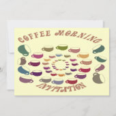 コーヒーモーニング招待状カード 招待状 (正面)