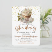 コーヒーモーニング フラワーリーフレット 招待状 (スタンド正面)