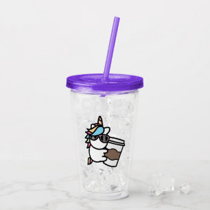 コーヒーユニコーンアクリルタンブラー アクリルタンブラー