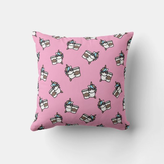 コーヒーユニコーン装飾用クッション クッション (裏面)