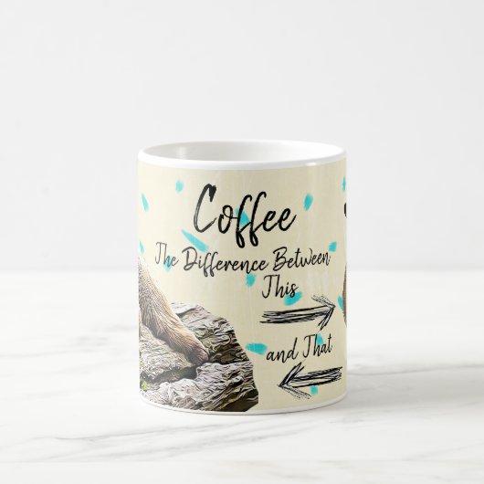 コーヒーユーモアのクマの子 コーヒーマグカップ (中央)