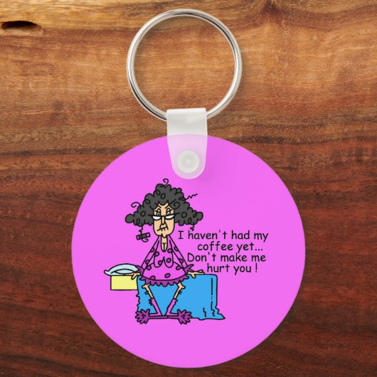 コーヒーユーモアの前の朝 キーホルダー (正面)