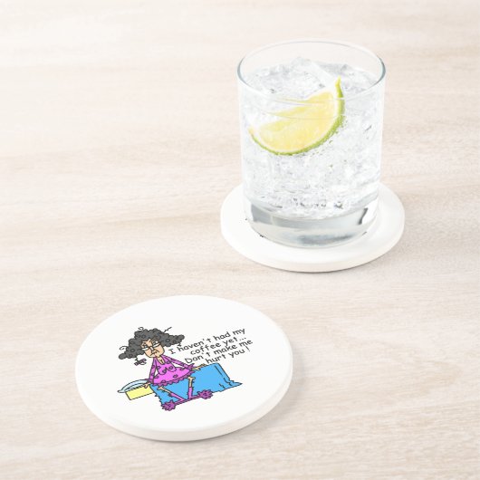 コーヒーユーモアの前の朝 コースター (側面)