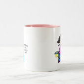 コーヒーユーモアの前の朝 ツートーンマグカップ (中央)