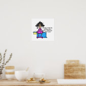 コーヒーユーモアの前の朝 ポスター (キッチン)