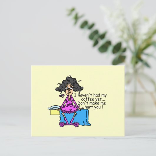 コーヒーユーモアの前の朝 ポストカード (スタンド正面)