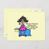 コーヒーユーモアの前の朝 ポストカード (正面/裏面)