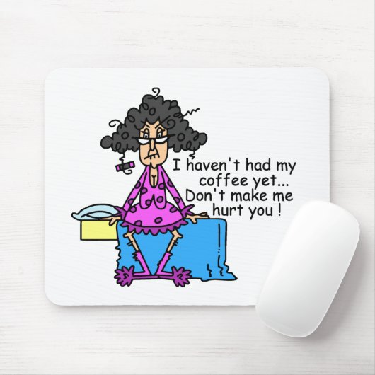 コーヒーユーモアの前の朝 マウスパッド (マウス)