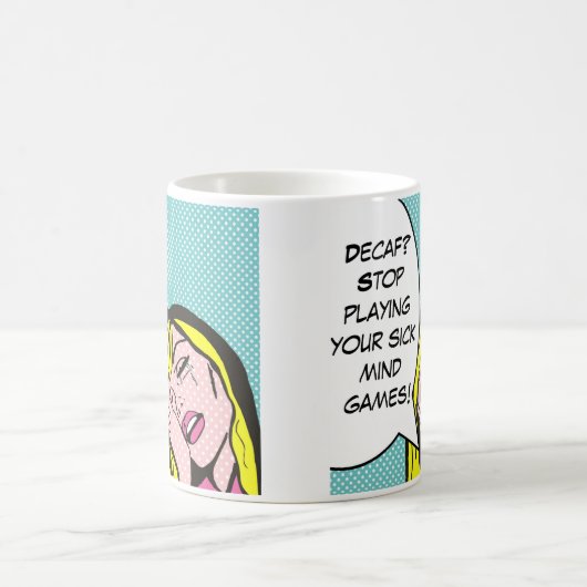 コーヒーユーモアの漫画本のマグ コーヒーマグカップ (中央)