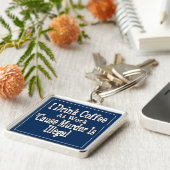 コーヒーユーモアを飲む キーホルダー (側面)