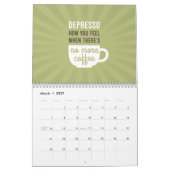 コーヒーユーモア カレンダー (3月 2027)