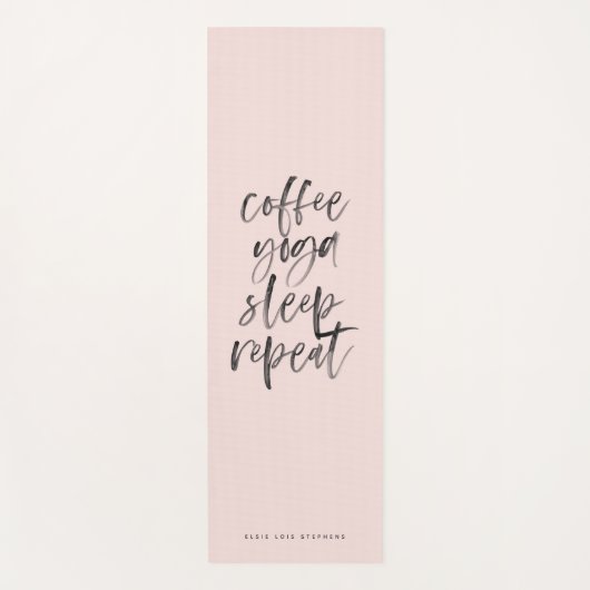 コーヒーヨガの睡眠反復 ヨガマット (正面)