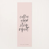 コーヒーヨガの睡眠反復 ヨガマット (裏面)