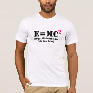 コーヒーヨガワインEはMCスクエアに等しい面白いシャツ Tシャツ