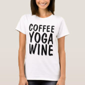 コーヒーヨガワインTシャツ Tシャツ (正面)